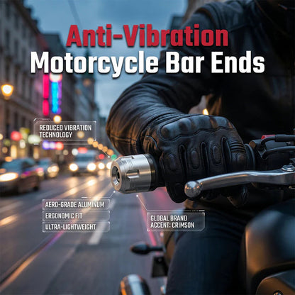 🔥50% Kedvezmény🏷️🏍️ CNC alumíniumötvözet motoros kormányvég dugók – 💪 T6063 ötvözet, 🌈 5 színben, 17-20 mm-es kormányokhoz
