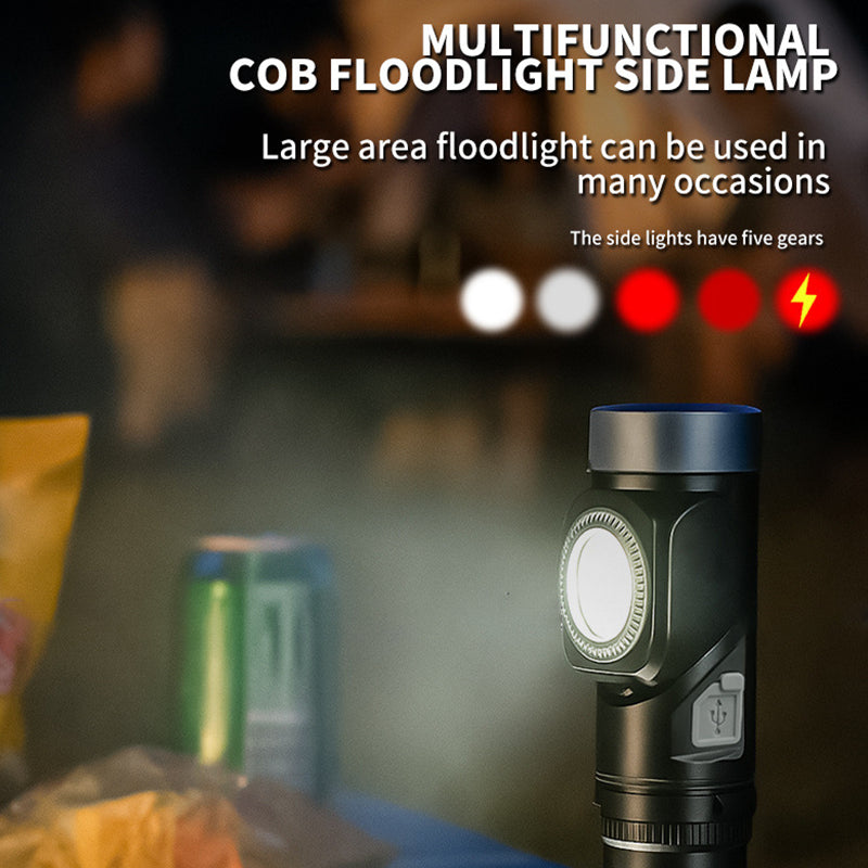 🔥 50% Kedvezmény 📦 Kombinált csomag 🔗🔦 90°-ban forgatható LED-es fejlámpa és zseblámpa 💡