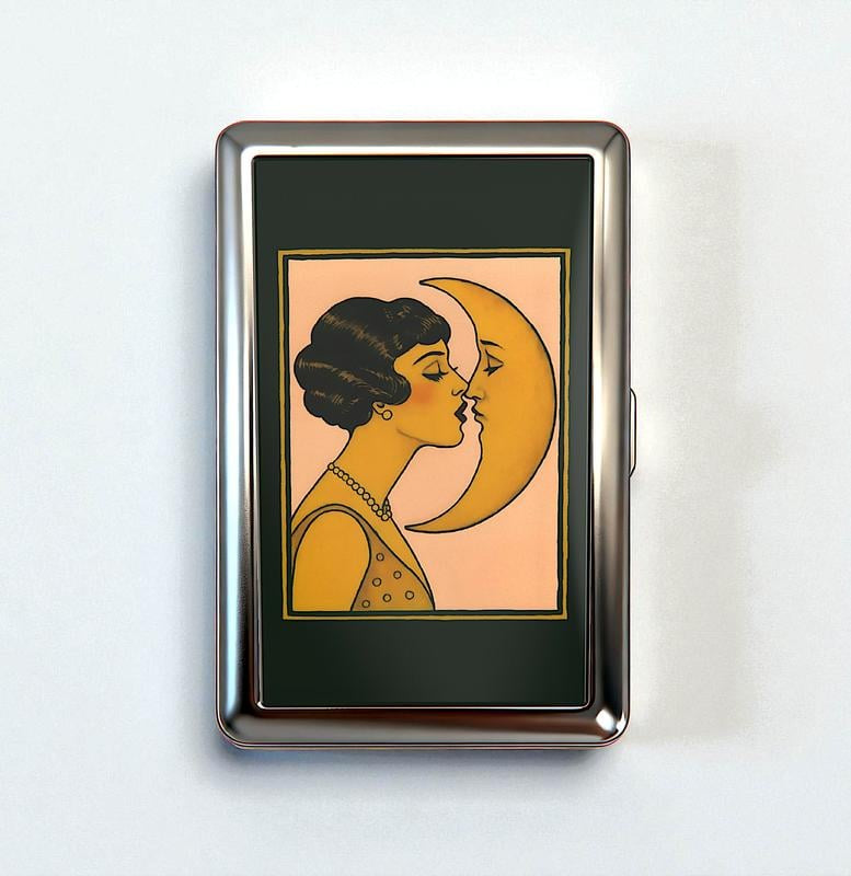 Retro Art Deco kovinski etui z RFID za kartice | RETROCARD