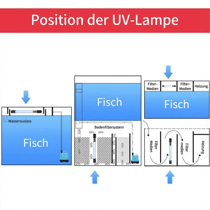 Idővezérelt UV-sterilizáló az akváriumvíz fertőtlenítéséhez
