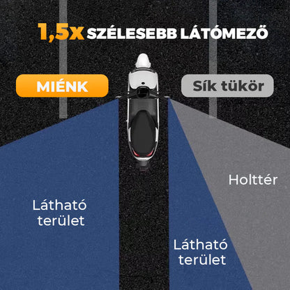 🚴 Univerzális kerékpáros visszapillantó tükör – 🔍 Biztonságos hátsó kilátás, ⚡ egyszerű felszerelés a kormányra