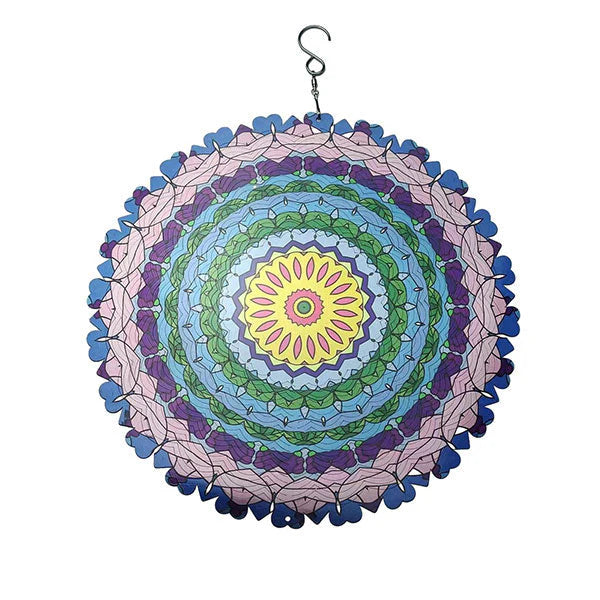 🔥50% Kedvezmény🎨Több színben kapható🌈🌬️ 3D színes szél mandala, 🍃 rozsdamentes acél, 🌸 kültéri-beltéri fali dekor – szellőre életre kel