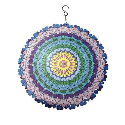 🔥50% Kedvezmény🎨Több színben kapható🌈🌬️ 3D színes szél mandala, 🍃 rozsdamentes acél, 🌸 kültéri-beltéri fali dekor – szellőre életre kel