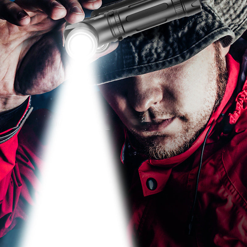 🔥 50% Kedvezmény 📦 Kombinált csomag 🔗🔦 90°-ban forgatható LED-es fejlámpa és zseblámpa 💡