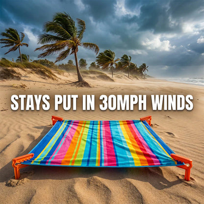 🔥 50% Kedvezmény 🏷️📏 Több méretben kapható 🌊 Szélbiztos strandpaplan csipesz – Homokba és fűbe egyaránt tökéletesen rögzít 🏖️🌬️