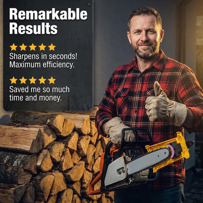 🔥50% Kedvezmény🏷️🔪 Kompakt precíziós láncfűrész-élező, ⚡ gyors élezés minden lánchoz, 🛠️ egyszerű használat, professzionális eredmény – barkácsolóknak és szakembereknek