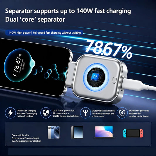 🔥Kettőt vásárolva egyet ingyen kapsz🛡️⚡Gyors töltő adapter automatikus kikapcsolással