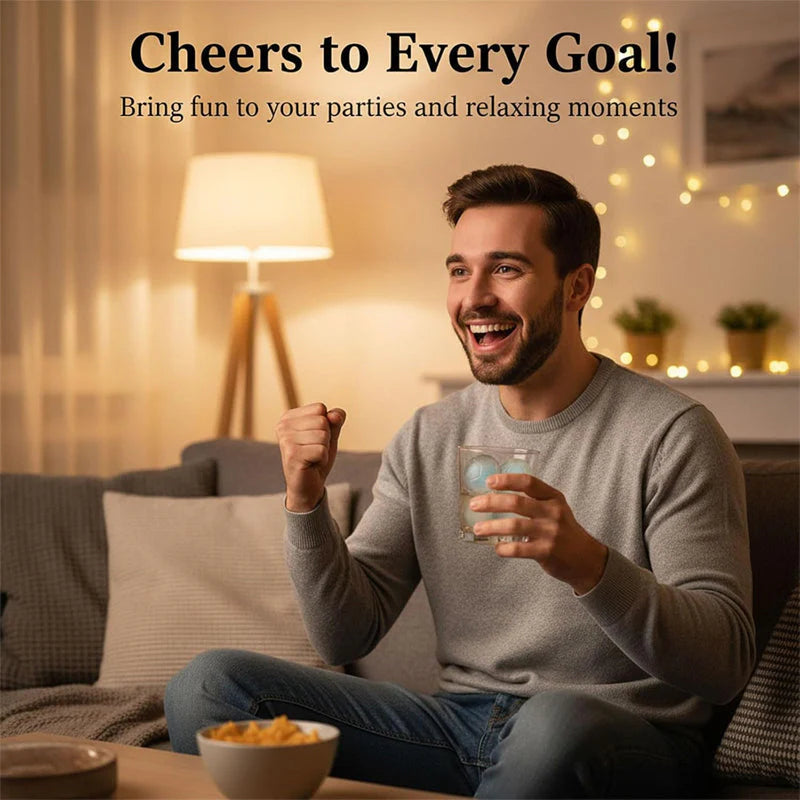 ⚽ 1+1 INGYEN 🔥 ⚽ Szilikon jégkockaforma labda alakú – 🧊 lassan olvadó nagy gömbök, 💧 tökéletes nyári italokhoz