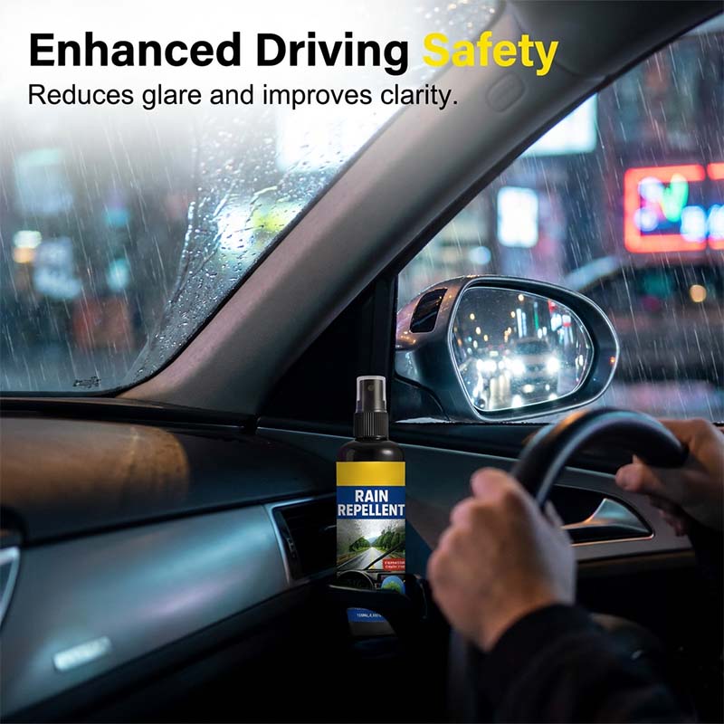 “1+1 ingyen 🎁✨”💧 Kristálytiszta víztaszító szélvédő-spray, 🚗 hidrofób bevonattal, 🌧️ heves esőben is tiszta kilátás – 100 ml