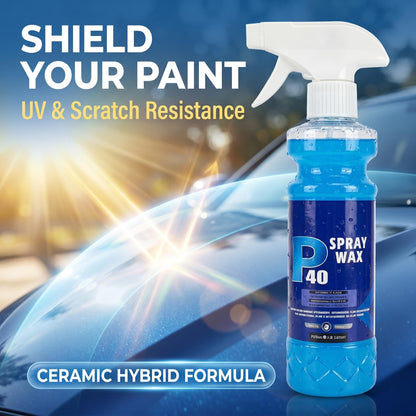 🔥50% Kedvezmény🏷️🚗 Kerámia-hibrid folyékony viasz spray, 💧 erős víztaszító hatással, ✨ karnaubaviaszos fény – autófényezésre, üvegre és műanyagra