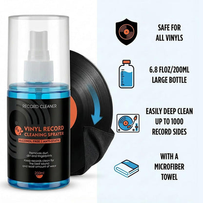 Antisztatikus tisztító spray hanglemezekhez