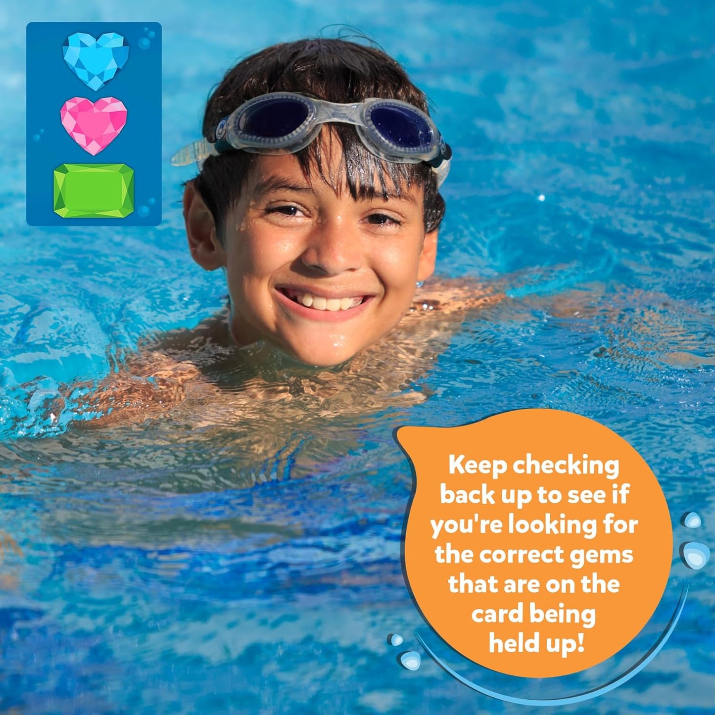 “1+1 ingyen 🎁✨” 🏊‍♂️💎 Víz alatti kalandjáték! SkillSprout búvár gyémántkereső – 🧠memória + sebesség, 💦medencéhez, 🎁64 színes drágakő