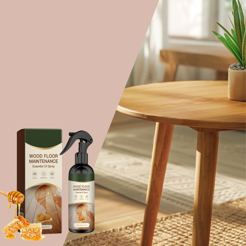“1+2ingyen 🎁✨”⏰ Korlátozott ideig érvényes ajánlat 🎁🪵 Természetes méhviaszos fa padló ápoló spray – ✨ fényvisszaállítás, 🛡️ védőréteg – tömör, laminált és bambusz padlóhoz