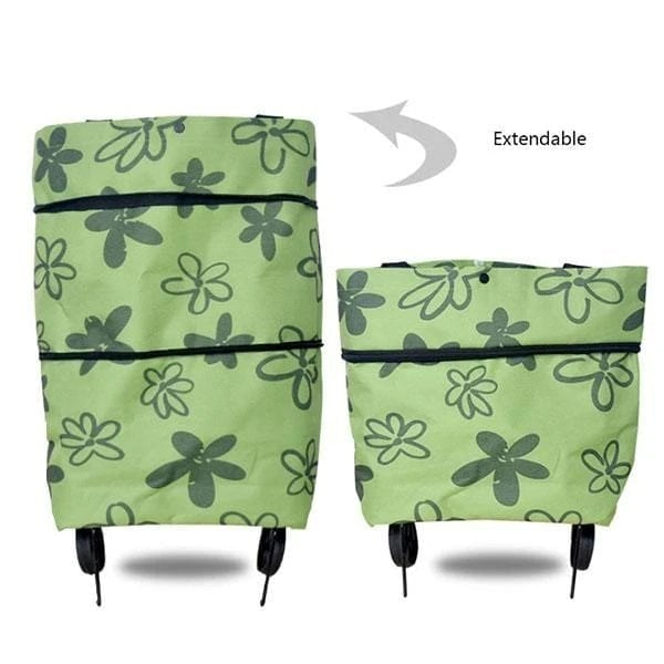 🔥50% popust🏷️🛒 Zložljiva nakupovalna vrečka 2 v 1 – 📦 23 L prostornine, 💪 600D Oxford tkanina, 🎁 praktično darilo