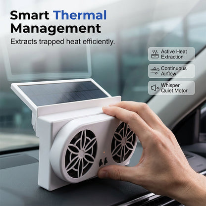 ⏰ Korlátozott ideig érvényes ajánlat 🎁☀️ Napenergiával működő autóventilátor – 🚗 három ventilátorral, 🔋 akkumulátor-kímélő technológiával – hűvös utazás minden napsütéses napon