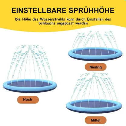 📢50% kedvezmény!!📏Több méretben kapható☀️ Összecsukható kutya vízágy, 💦 sprinkler szőnyeg a szabadtéri lehűléshez, 🐾 kültéri játszószőnyeg kedvenceknek