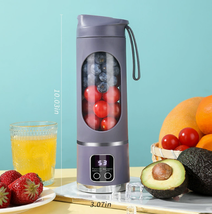 🔥50% Kedvezmény🏷️🥤 450 ml-es hordozható vezeték nélküli turmixpohár, ⚡ 12 pengével és 18 000 RPM motorral, 🔋 Type-C töltéssel – frissítő italok bárhol