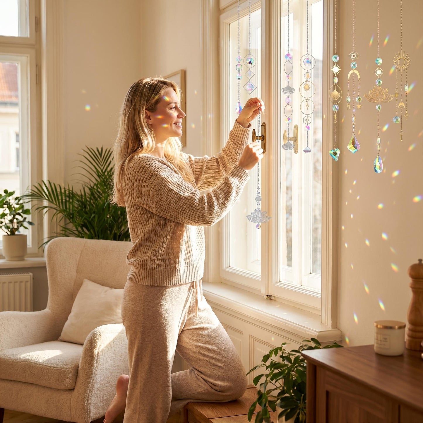 ⏰ Korlátozott ideig érvényes ajánlat 📦 Kombinált csomag 🔗☀️ Dekoratív napfényfogó függesztő szett ✨