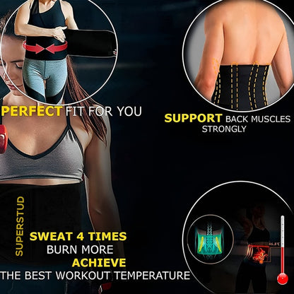💪🔥 Intenzív izzadás edzéshez! SLIMERA unisex zsírégető öv – 🌡️melegtartó neoprén, 💧támogatja a méregtelenítést, 👫férfiaknak és nőknek