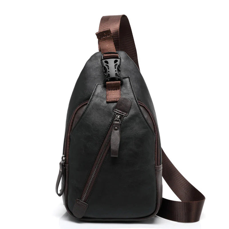 🔥50% Kedvezmény🧳 Férfi könnyű PU-bőr válltáska – 🔒 biztonságos rekeszekkel, 🎒 3-in-1 viselési móddal – mindennapokra és utazáshoz