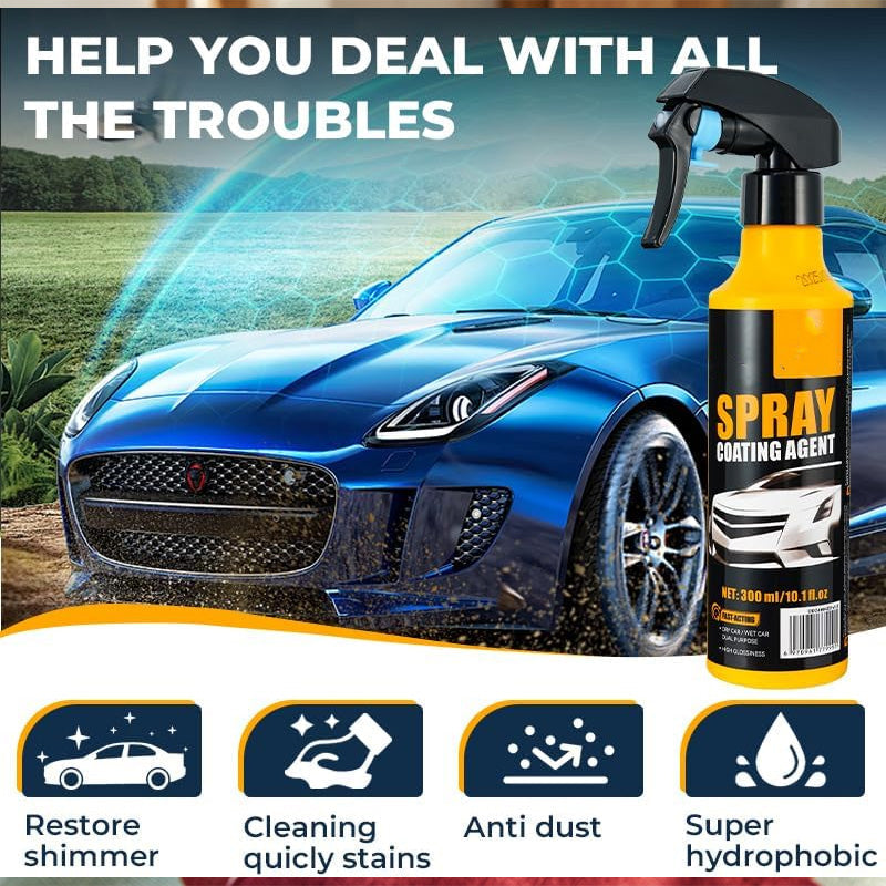 “1+2ingyen 🎁✨”⏰ Korlátozott ideig érvényes ajánlat 💧 Nanohidrofób autóbevonat spray – ✨ tükörfényes felület, 🧹 könnyű karbantartás – otthoni autóápoláshoz