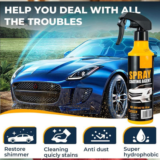 “1+2ingyen 🎁✨”⏰ Korlátozott ideig érvényes ajánlat 💧 Nanohidrofób autóbevonat spray – ✨ tükörfényes felület, 🧹 könnyű karbantartás – otthoni autóápoláshoz
