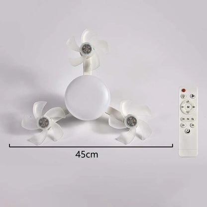 ⏰ Korlátozott ideig érvényes ajánlat 🎁🌀 Mennyezeti ventilátor LED lámpával és távirányítóval – 🏠 modern design, összecsukható lapátok, 3 színhőmérséklet