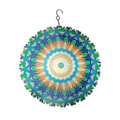 🔥50% Kedvezmény🎨Több színben kapható🌈🌬️ 3D színes szél mandala, 🍃 rozsdamentes acél, 🌸 kültéri-beltéri fali dekor – szellőre életre kel