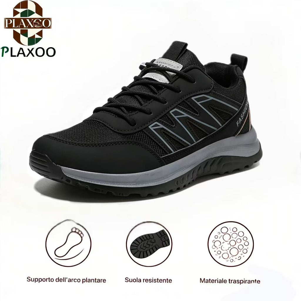 Plaxoo® |  Calzini omaggio del valore di 20 €! | Scarpe sportive ortopediche unisex 👞 Supporto ergonomico dell'arco plantare, suola antiscivolo, estremamente comode da indossare!