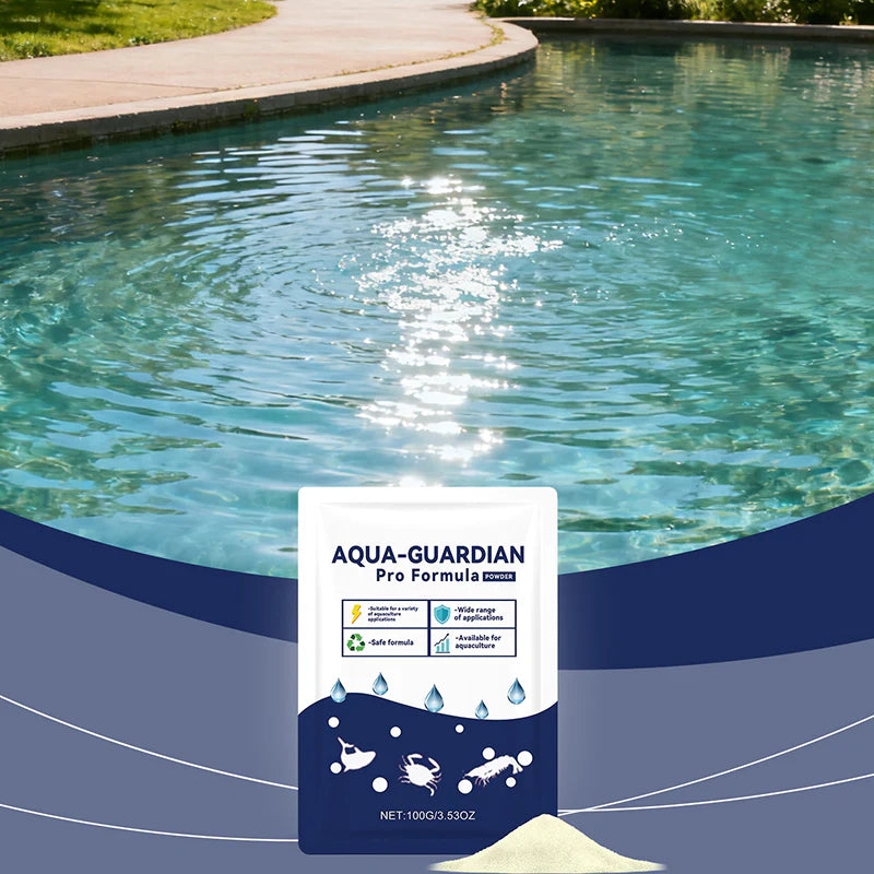 🔥 50% Kedvezmény 🔥 Kettőt vásárolva egyet ingyen kapsz 🎁🐠 Tenyérnyi, 💧 kristálytiszta akvárium, 🔋 gyors hatású víztisztító por – Aqua Guardian Pro Formula