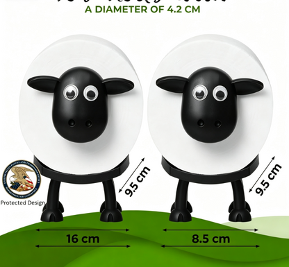 "1+1 brezplačno 🎁✨"🐑 Držalo za toaletni papir v obliki ovce – 🎨 3D tisk, 🛠️ enostavna namestitev, 🎁 edinstveno darilo