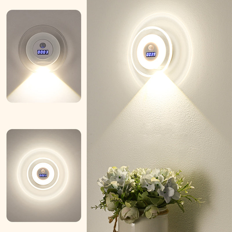 “1+1 ingyen 🎁✨” 🔥50% Kedvezmény🏷️💡 Intelligens LED-es éjszakai lámpa órával – 🌙 mozgásérzékelő, 3 színű fény, 🔋 energiahatékony