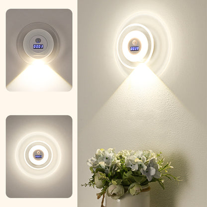 “1+1 ingyen 🎁✨” 🔥50% Kedvezmény🏷️💡 Intelligens LED-es éjszakai lámpa órával – 🌙 mozgásérzékelő, 3 színű fény, 🔋 energiahatékony