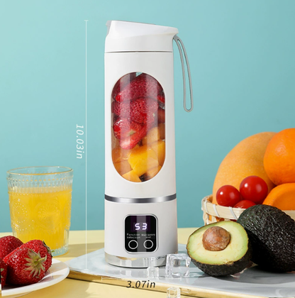 🔥50% Kedvezmény🏷️🥤 450 ml-es hordozható vezeték nélküli turmixpohár, ⚡ 12 pengével és 18 000 RPM motorral, 🔋 Type-C töltéssel – frissítő italok bárhol