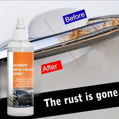 ⏰ Korlátozott ideig érvényes ajánlat 🎁🔧 Ezüstösen fénylő rozsdaeltávolító spray – eltávolítja a rozsdát és védi a fémfelületeket ✨ gumiabroncsokhoz