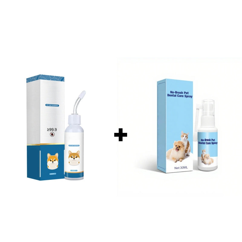 🔥50% Kedvezmény🏷️🐕🐱 Védd meg a szőrös barátod fülét! Kisállat fültisztító folyadék – 🌿növényi kivonatok, 🧪tudományos formula, 👂ergonómikus szilikoncsúcs