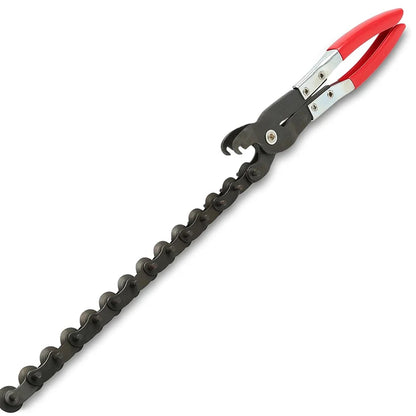 🔧Klešče z verigo za rezanje izpušnih cevi – izvedba z več kolesi🛠️