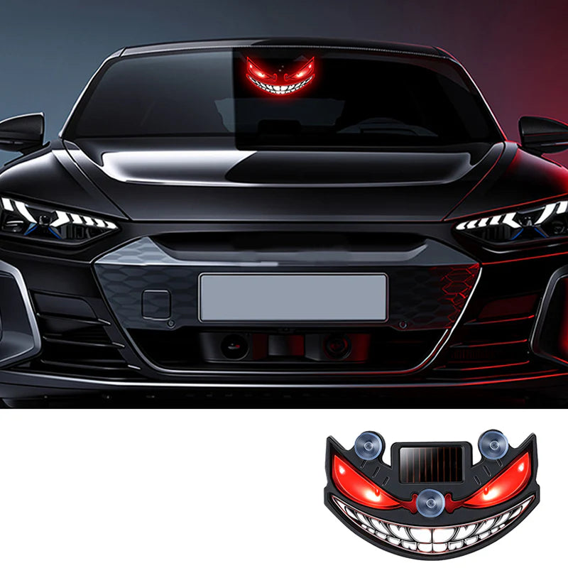 🔥50% popust🏷️🚗 Opozarjajte in impresionirajte! LED "hudičevo oko" za avto – ☀️sončno polnjenje, 📳senzor tresljajev, 🔋USB rezerva