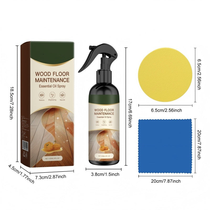 “1+2ingyen 🎁✨”⏰ Korlátozott ideig érvényes ajánlat 🎁🪵 Természetes méhviaszos fa padló ápoló spray – ✨ fényvisszaállítás, 🛡️ védőréteg – tömör, laminált és bambusz padlóhoz