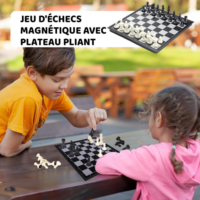 🔥50% popust🏷️♟️ Magnetna šahovska igra – 🧲 magnetne figure, 📦 zložljiva deska, 🎁 odlično darilo