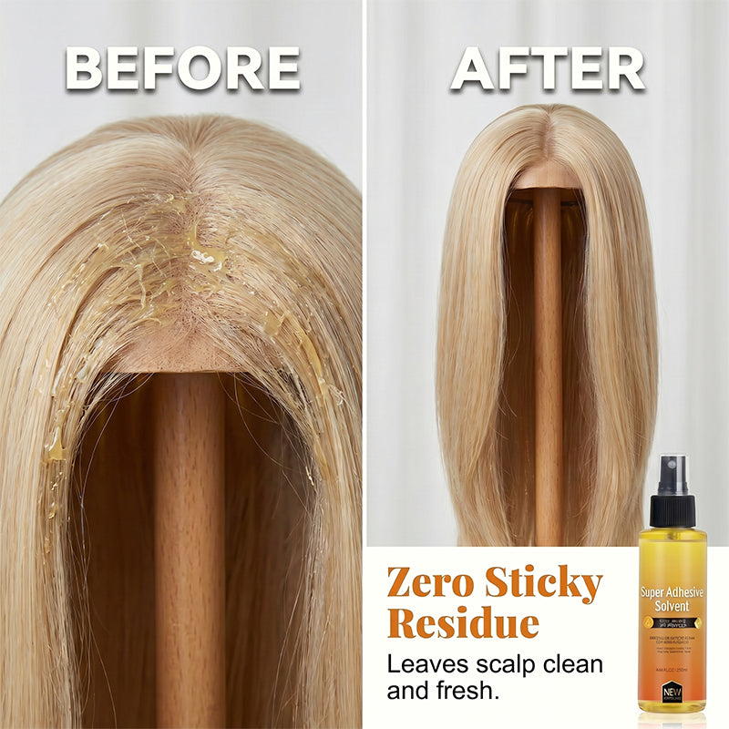 “1+1 ingyen 🎁✨”🔥50% Kedvezmény🏷️💨 Gyorsan ható, spray formájú paróka-ragasztóeltávolító – 120 ml, kíméletes a csipkéhez és a bőrhöz