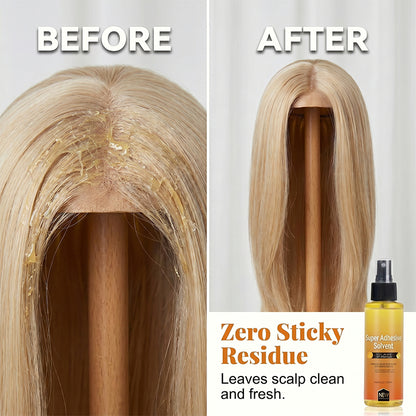 “1+1 ingyen 🎁✨”🔥50% Kedvezmény🏷️💨 Gyorsan ható, spray formájú paróka-ragasztóeltávolító – 120 ml, kíméletes a csipkéhez és a bőrhöz