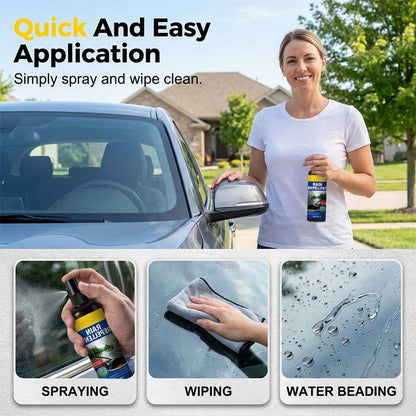 “1+1 ingyen 🎁✨”💧 Kristálytiszta víztaszító szélvédő-spray, 🚗 hidrofób bevonattal, 🌧️ heves esőben is tiszta kilátás – 100 ml