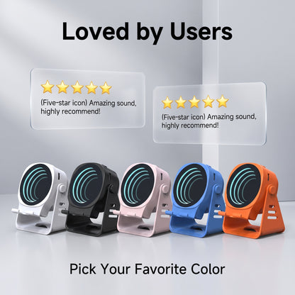 🔥50% Kedvezmény🏷️🎨Több színben kapható📱 Indukciós hangszórós telefonállvány – 🔊 360°-os surround hangzással, 🎵 Bluetooth nélkül is működik