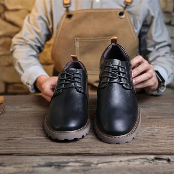 Plaxoo® | (sconto del 50% + calzini omaggio del valore di 20 €) Scarpe casual in vera pelle 🥿 | Suola spessa e antiscivolo, supporto dell'arco plantare, resistenti.