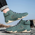 Plaxoo® | Offerta limitata: 50% di sconto!Stivali alti in pelle vera, unisex per uomini e donne!Sono scarpe ortopediche con supporto plantare ergonomico, suola antiscivolo e comodissime da indossare!