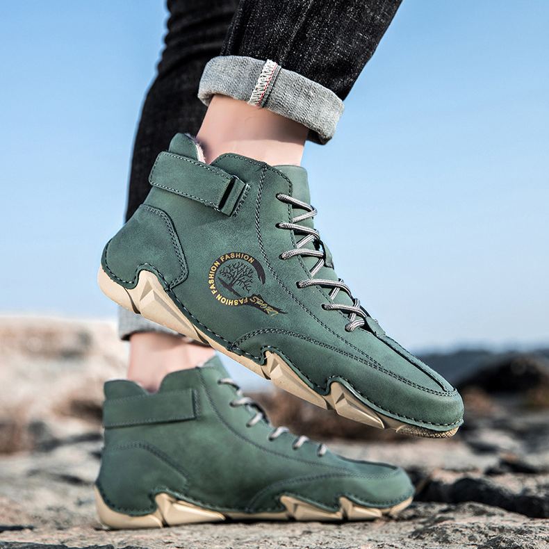 Plaxoo® | Offerta limitata: 50% di sconto!Stivali alti in pelle vera, unisex per uomini e donne!Sono scarpe ortopediche con supporto plantare ergonomico, suola antiscivolo e comodissime da indossare!