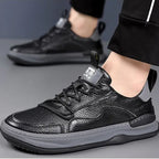 (🔥Sconto del 50% oggi - Non perderlo!) - Scarpe selezionate in pelle di vitello a doppio strato - Impermeabili e antiscivolo (supporto dell'arco plantare, allevia il dolore)