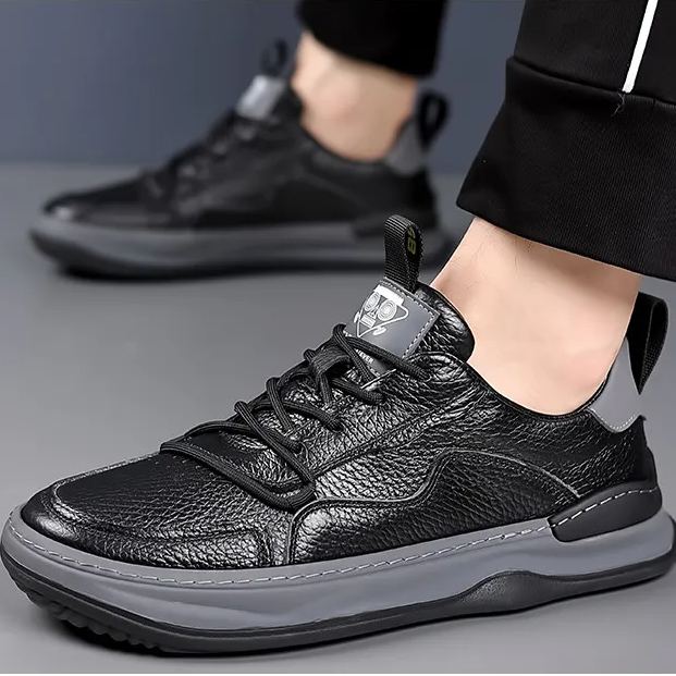 (🔥Sconto del 50% oggi - Non perderlo!) - Scarpe selezionate in pelle di vitello a doppio strato - Impermeabili e antiscivolo (supporto dell'arco plantare, allevia il dolore)