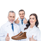 🐂【Ortesi plantare intelligente AI】Pelle di alta qualità + cucita a mano: un must per gli uomini🔴Podologo portatile